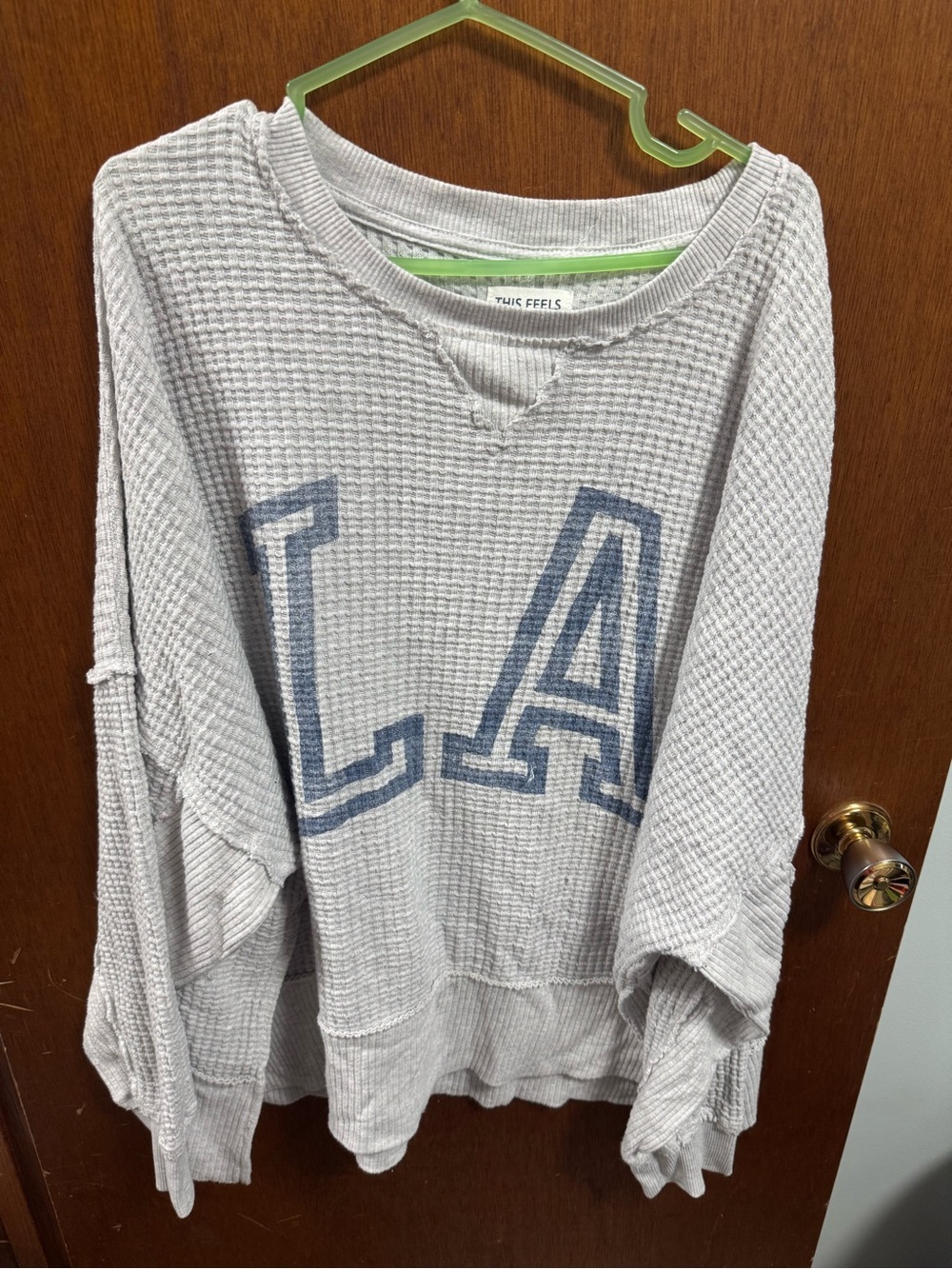 American Eagle oversized waffle sweatshirt